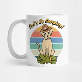 Funny Big Dog Wants to go Camping Mug